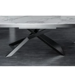 Stół rozkładany ONTARIO Euphoria 180 cm - 220 cm - 260 cm ceramika w optyce marmuru