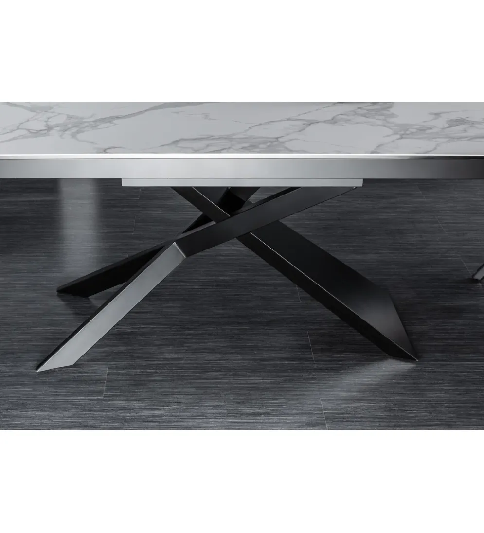 Stół rozkładany ONTARIO Euphoria 180 cm - 220 cm - 260 cm ceramika w optyce marmuru