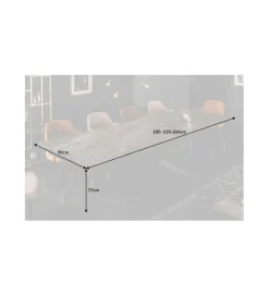 Stół Rozkładany ONTARIO Euphoria180 Cm - 220 Cm - 260 Cm Ceramika W Optyce Marmuru