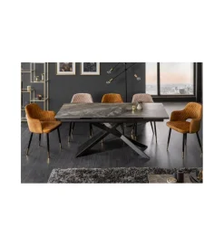 Stół Rozkładany ONTARIO Euphoria180 Cm - 220 Cm - 260 Cm Ceramika W Optyce Marmuru