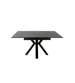 Stół rozkładany PALLINI 150 cm x 90 cm - 120 cm - 150 cm ceramika antracytowy