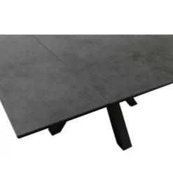 Stół rozkładany PALLINI 150 cm x 90 cm - 120 cm - 150 cm ceramika antracytowy
