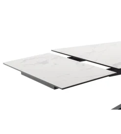 Stół rozkładany TESERO 200 cm - 250 cm - 300 cm ceramika w optyce kremowego marmuru