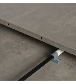 Stół rozkładany TURAMON 120 cm szary czarny