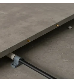 Stół rozkładany TURAMON 120 cm szary czarny