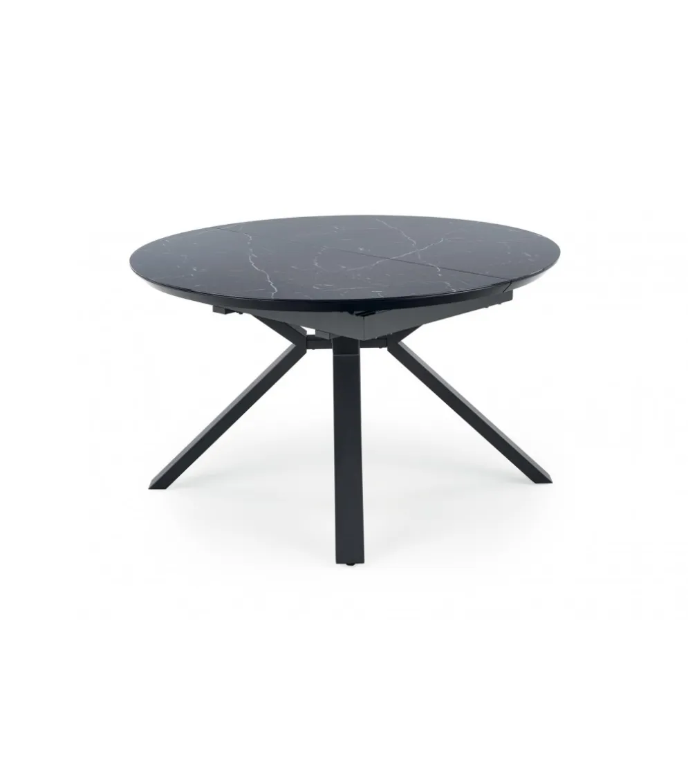 Stół rozkładany VERTIGO 130 cm - 180 cm w optyce czarnego marmuru