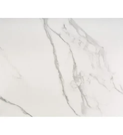 Stół rozkładany VIVALDI 160 cm - 200 cm ceramika w optyce białego marmuru