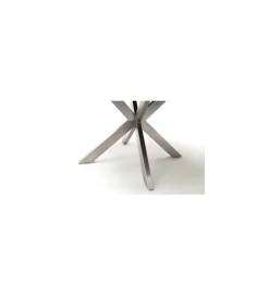 Stół rozkładany WINNIPEG 120 cm - 160 cm antracytowo srebrny
