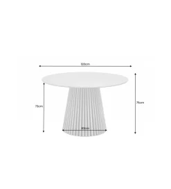 Stół SANZA 120 cm w optyce dąb ciemny