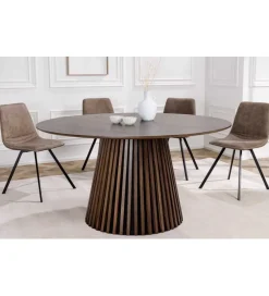 Stół SANZA 140 cm w optyce dąb ciemny