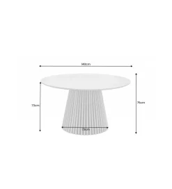 Stół SANZA 140 cm w optyce dębu