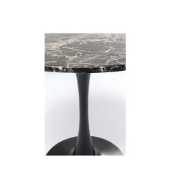 Stół SCHICKERIA 80 cm efekt czarnego marmuru