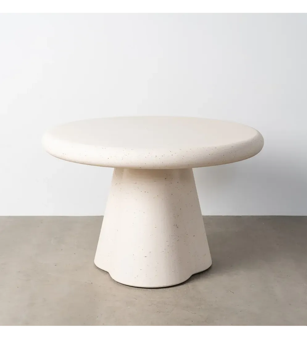 Stół TERRAZZI 120 cm białoszary