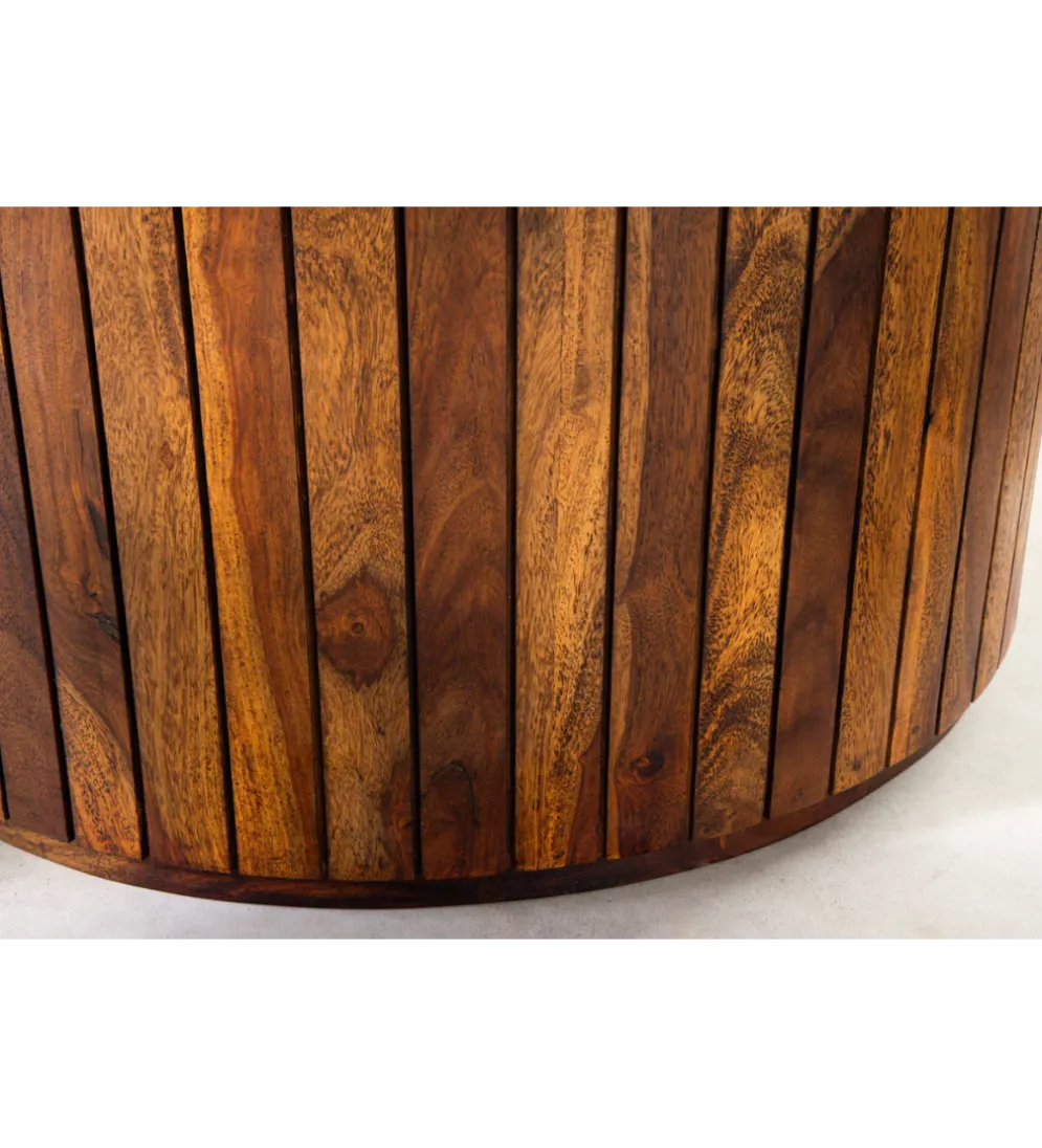 Stół TRES CHIC 120 cm drewno sheesham naturalny