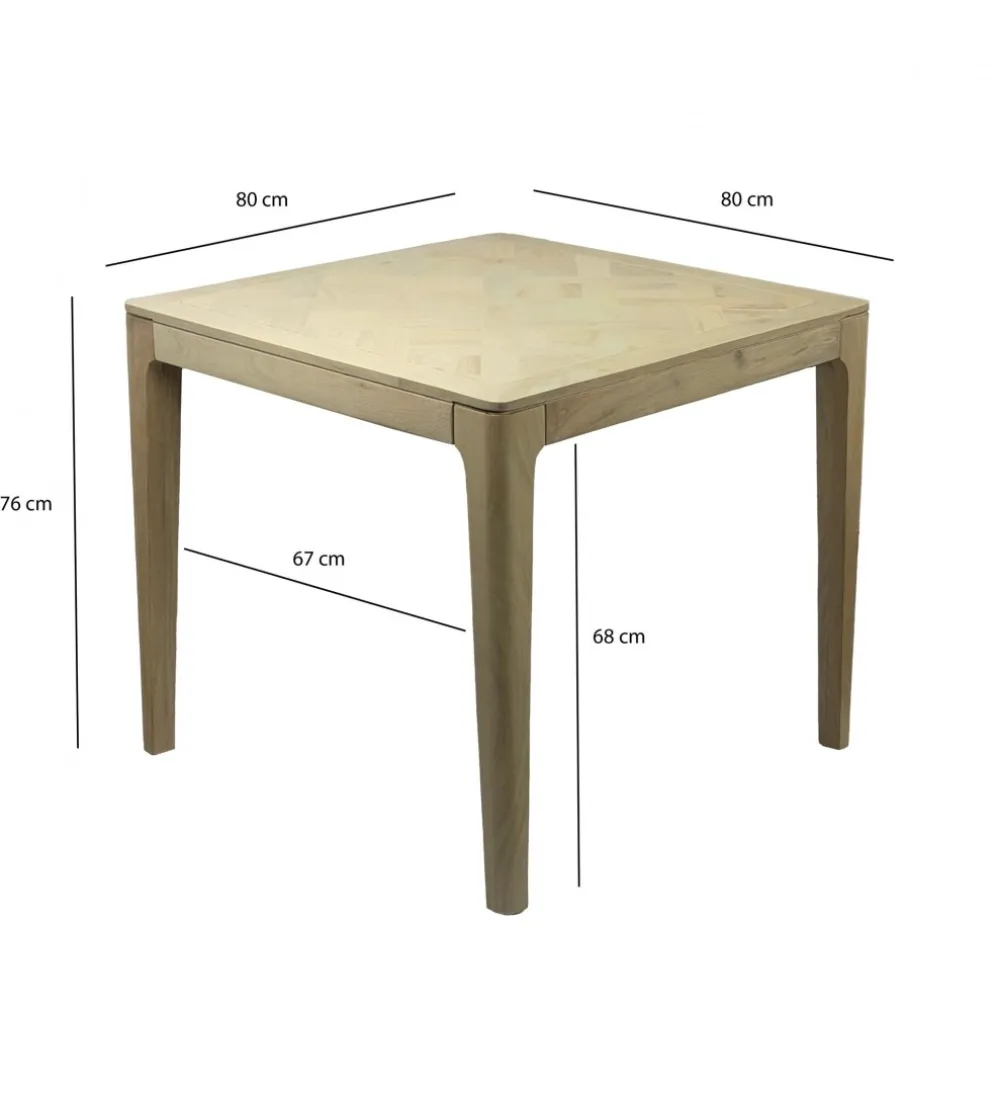 Stół WOHNLING 80 cm drewno mango naturalny