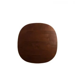 Stół ZALE 120 cm drewno akcja ciemny brązowy