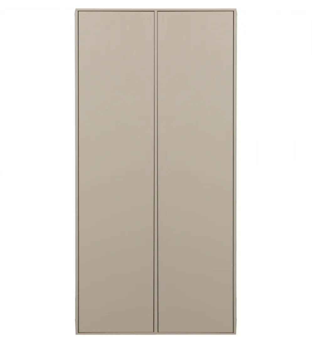 Szafa DAILY 200 x 100 cm drewno sosny szara