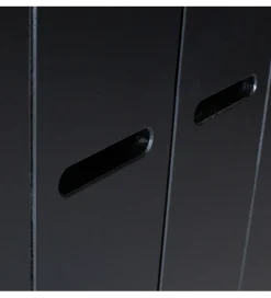 Szafa DRAWER 195 x 140 cm drewno sosna czarna