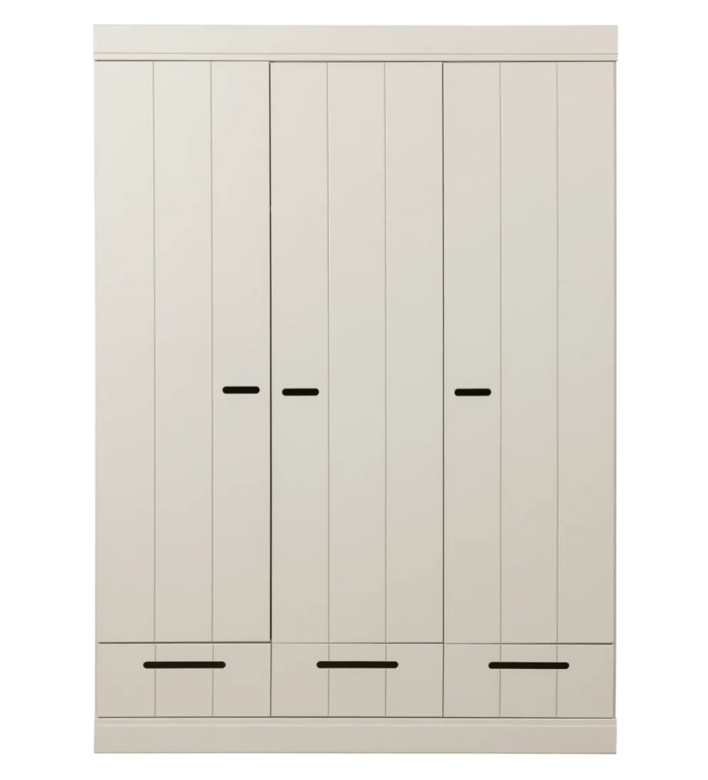 Szafa DRAWER 195 x 140 cm drewno sosna dust