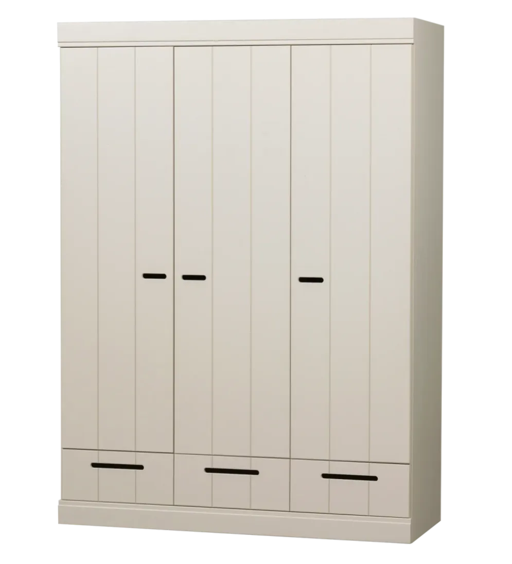 Szafa DRAWER 195 x 140 cm drewno sosna dust
