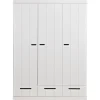Szafa DRAWER 195 x 140 cm drewno sosna biała