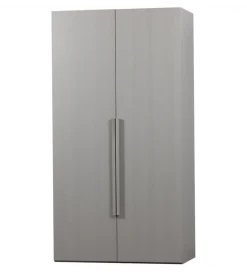 Szafa dwudrzwiowa RENS 110 cm dekor orzechowy szara