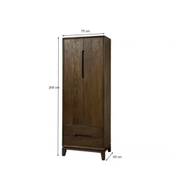 Szafa KORTE 75 cm drewno mango brąz