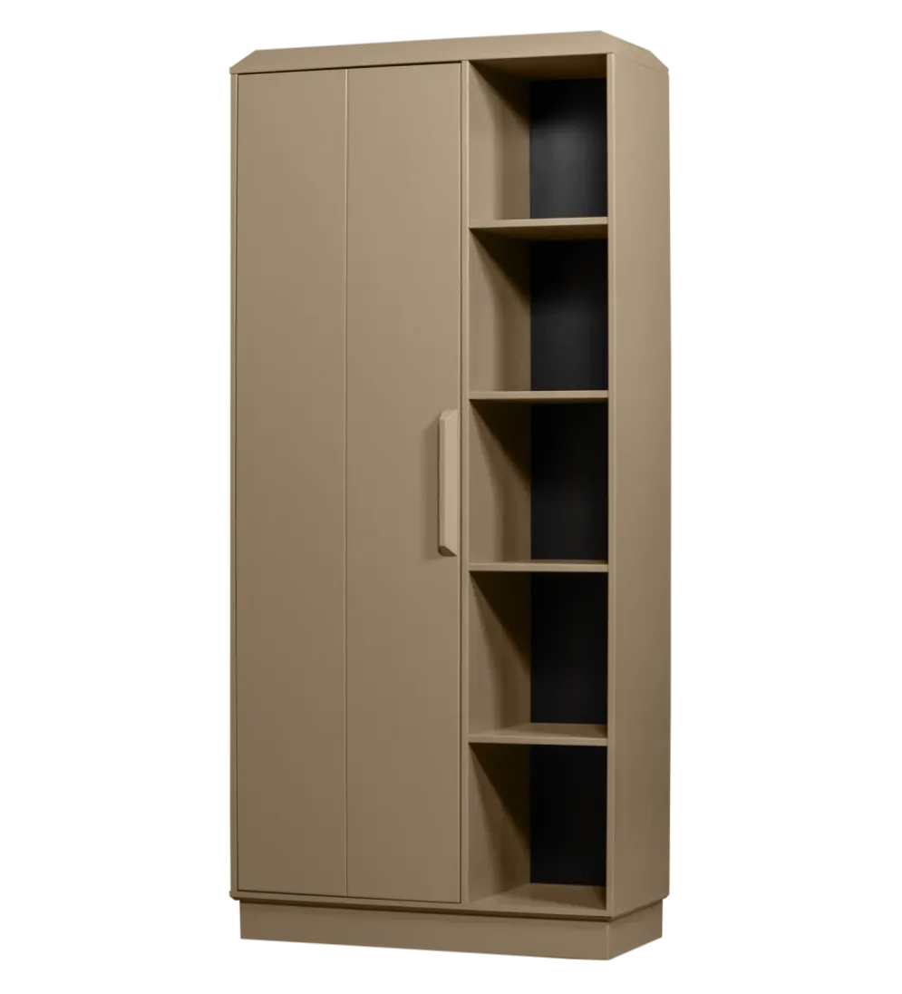 Szafa LOWEN 221 cm drewno sosny piaskowa