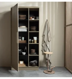 Szafa LOWEN 221 cm drewno sosny piaskowa