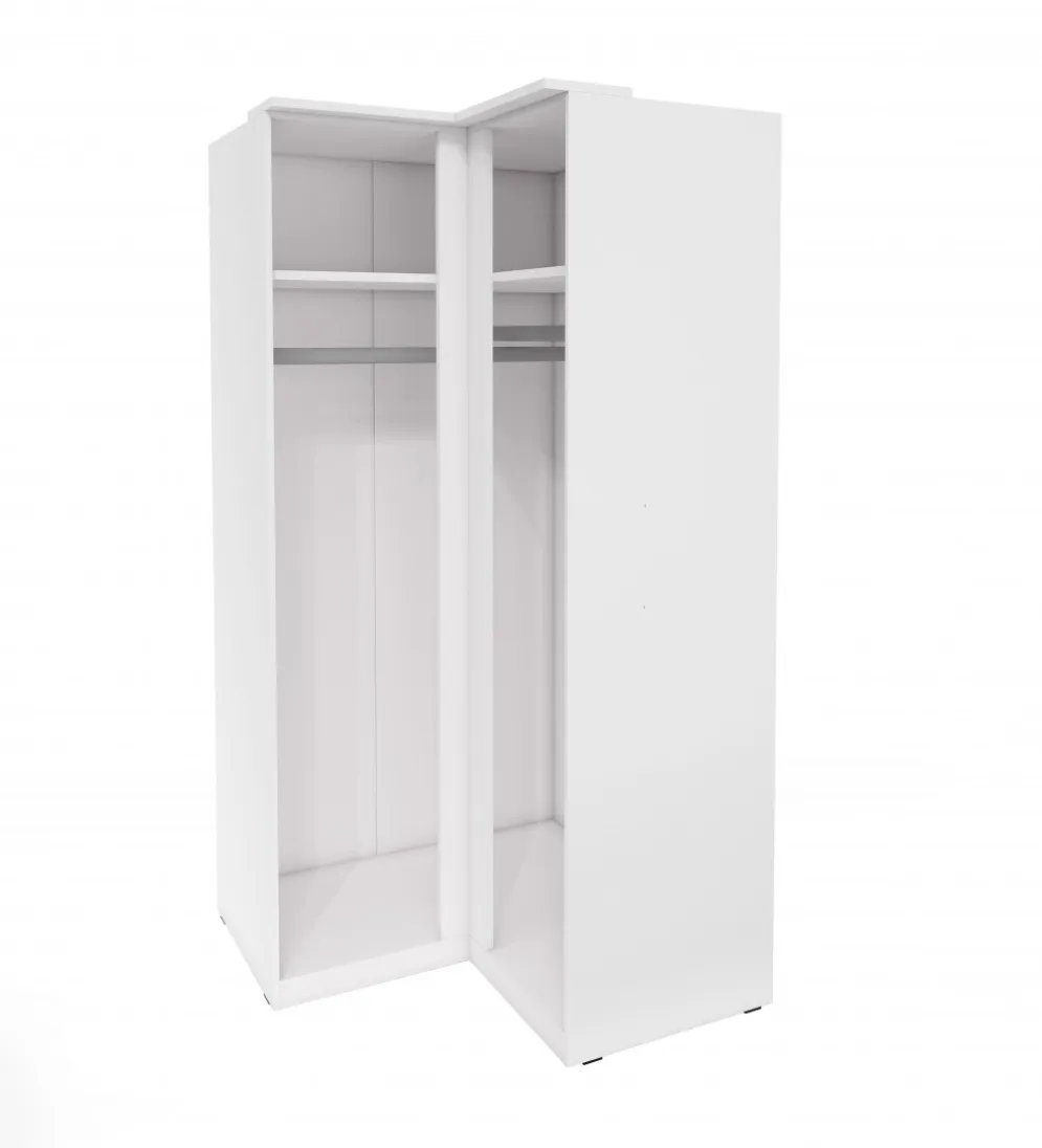 Szafa narożna OPTIMA 109 cm biała