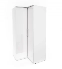 Szafa narożna OPTIMA 109 cm biała