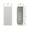 Szafa PURE 215 x 95 cm drewno sosny dust