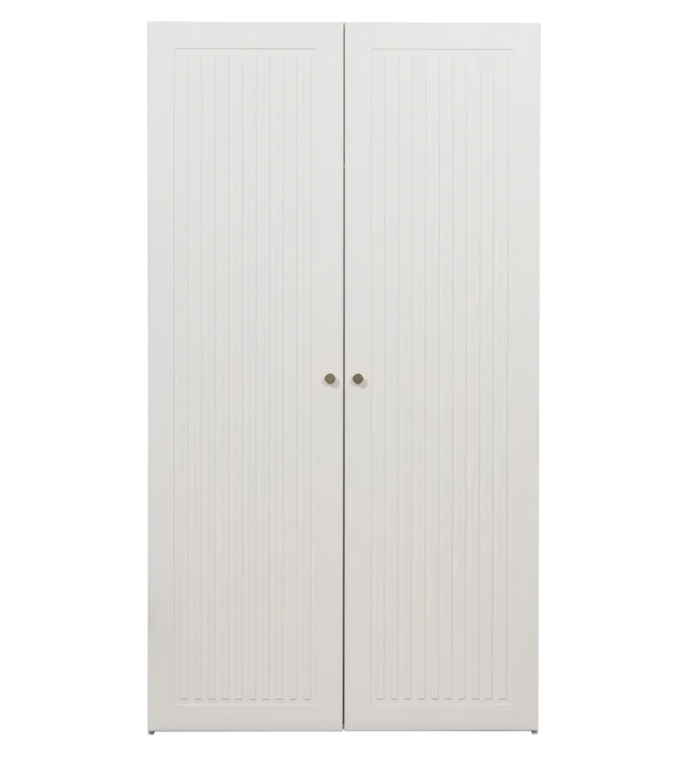 Szafa SIPKE 210 cm drewno sosny biała