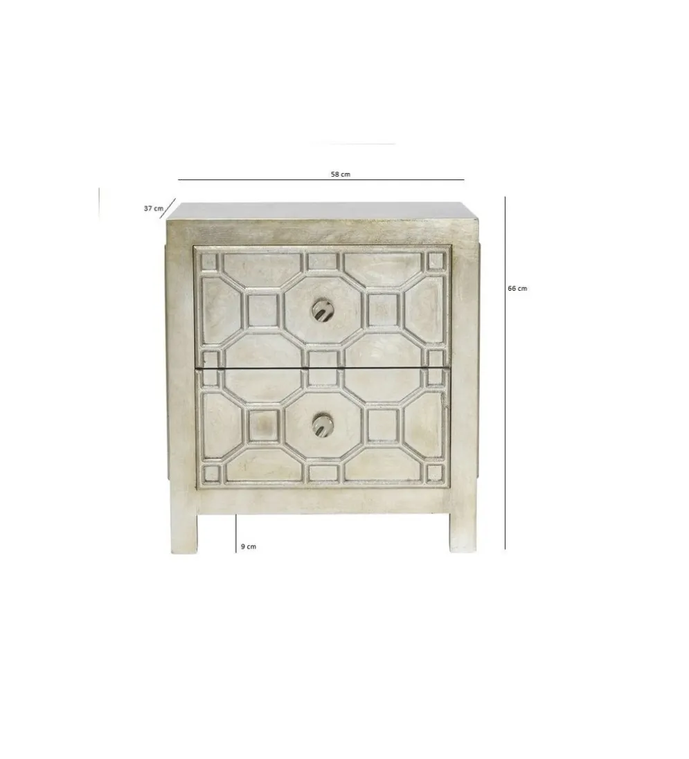 Szafka nocna Alhambra 58 cm złota