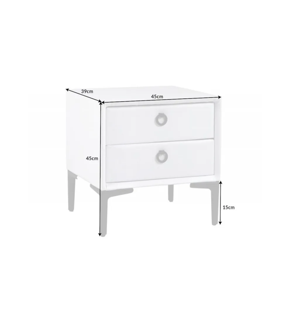 Szafka nocna Cosmo 45 cm biała