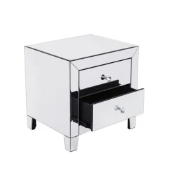 Szafka nocna LUXURY 49 cm transparentny