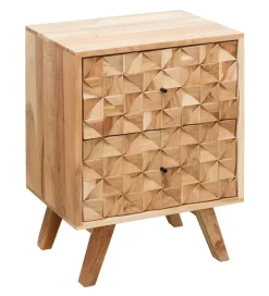 Szafka nocna REWA 44 cm drewno akacja