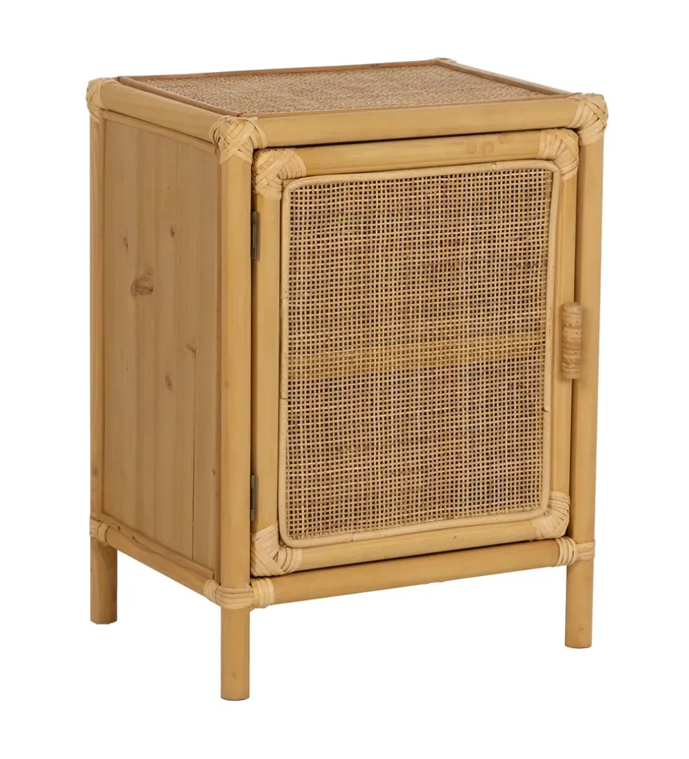 Szafka nocna SIZA 46 cm ratan naturalna