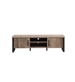 Szafka pod TV EMILE 166 cm w optyce dąb tytoniowo-brązowy