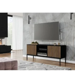 Szafka RTV MEORATI 150 cm w optyce dąb artisan