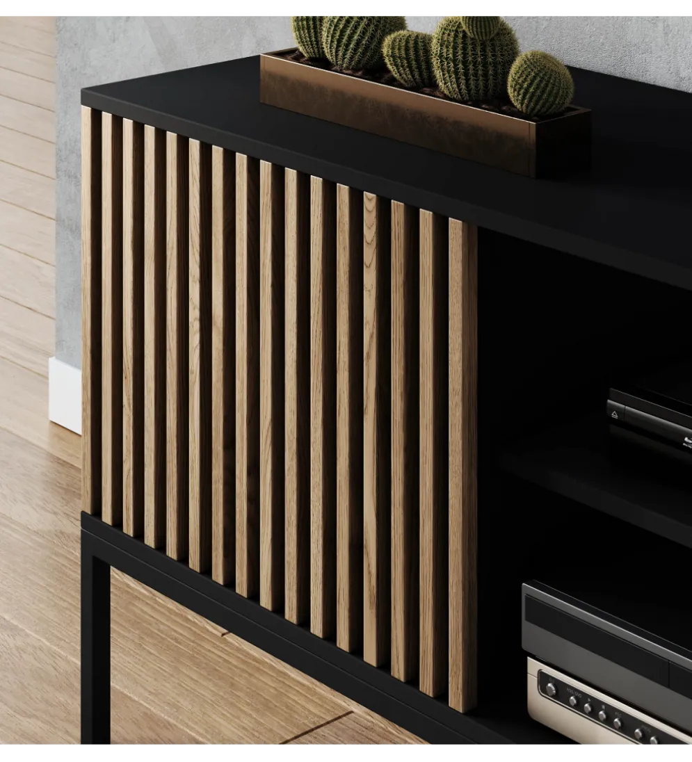 Szafka RTV MEORATI 150 cm w optyce dąb artisan