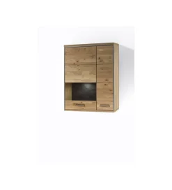 Szafka wisząca ESPERO 94 cm Dąb Sękaty W Kolorze Bianco prawostronna