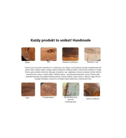 Tablica ścienna RETAGIO 80 cm drewno jodła