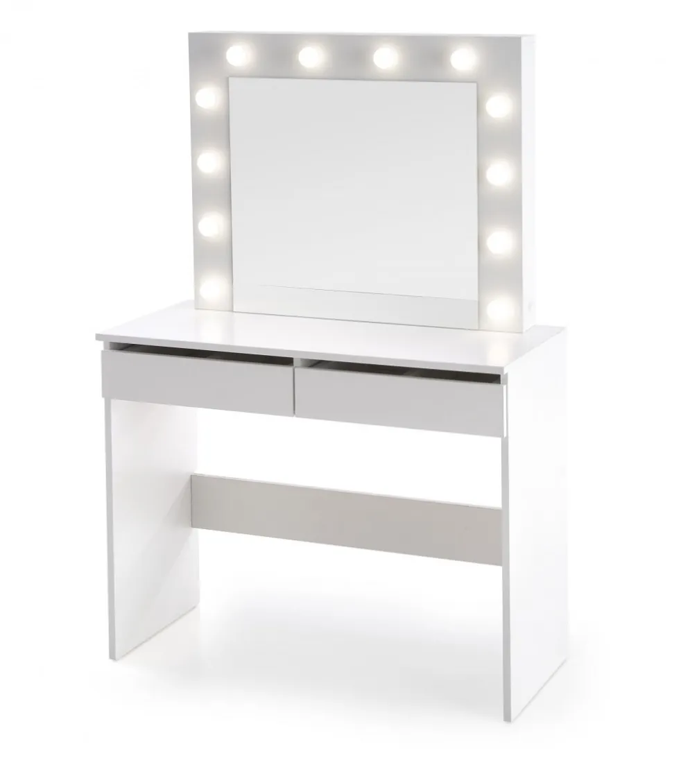 Toaletka HOLLYWOOD 94 cm biała z oświetleniem LED