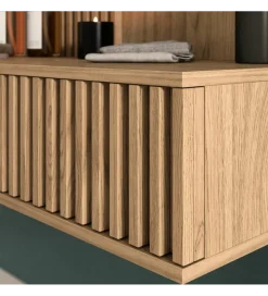 Toaletka wisząca ENTSIAN 85 cm w optyce dąb artisan