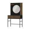 Toaletka wisząca MEORATI 85 cm w optyce dąb artisan/czarny