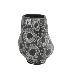 Wazon ANEMONE 33 cm szare