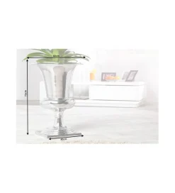 Wazon Goal Cup 40 cm srebrny