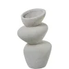 Wazon KATAM 30 cm ceramika biały piaskowy