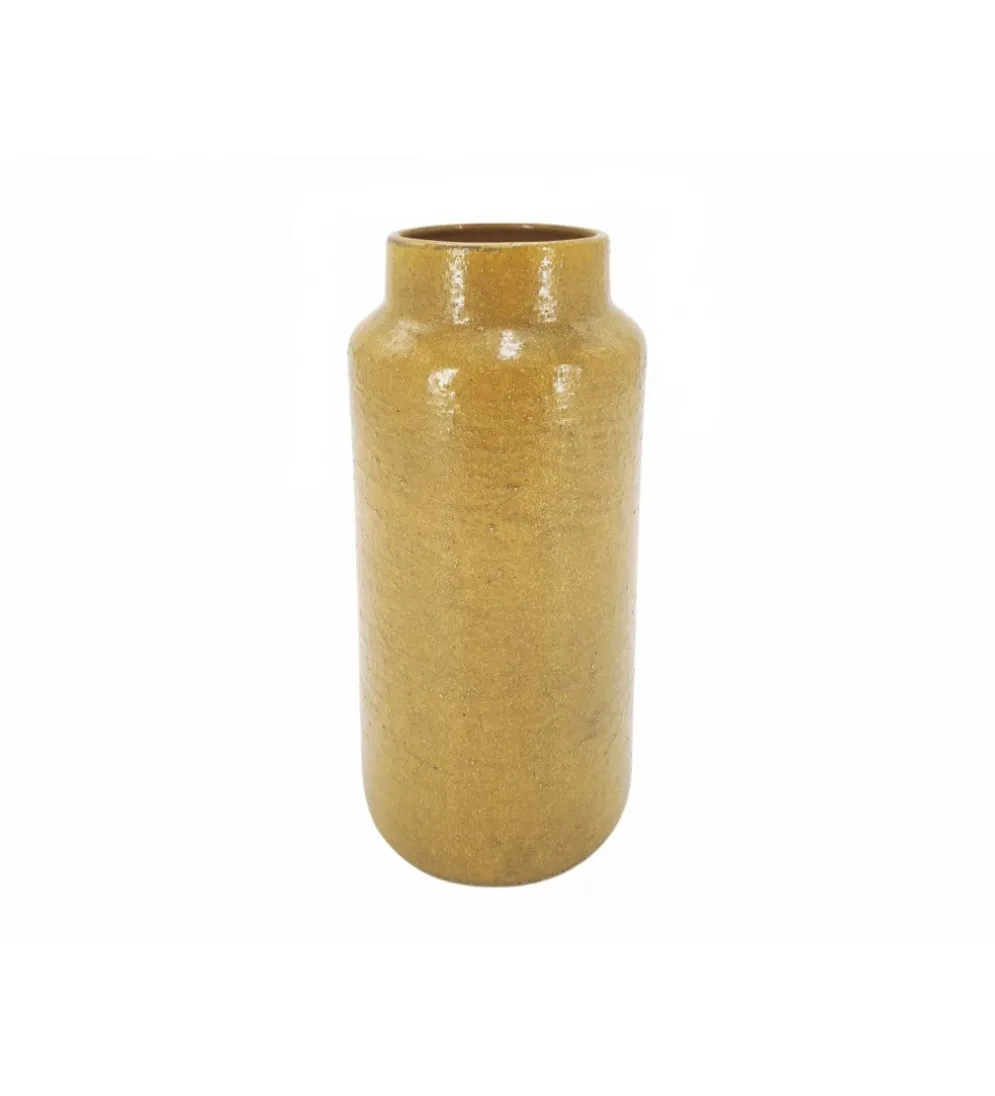 Wazon MOSTAZA 30 cm ceramika musztardowy